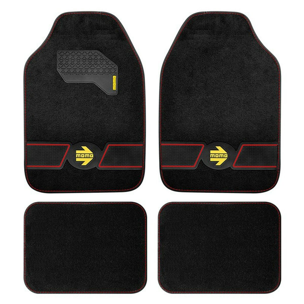 Set di Tappetini per Auto MOMO MOMLCM4FUBR Universale 4 Pezzi